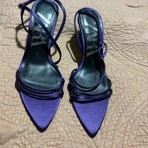 Zara Women's Elegant Purple Heels